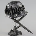 AntiqueLume | Vintage-Tischleuchte Stahlhelm