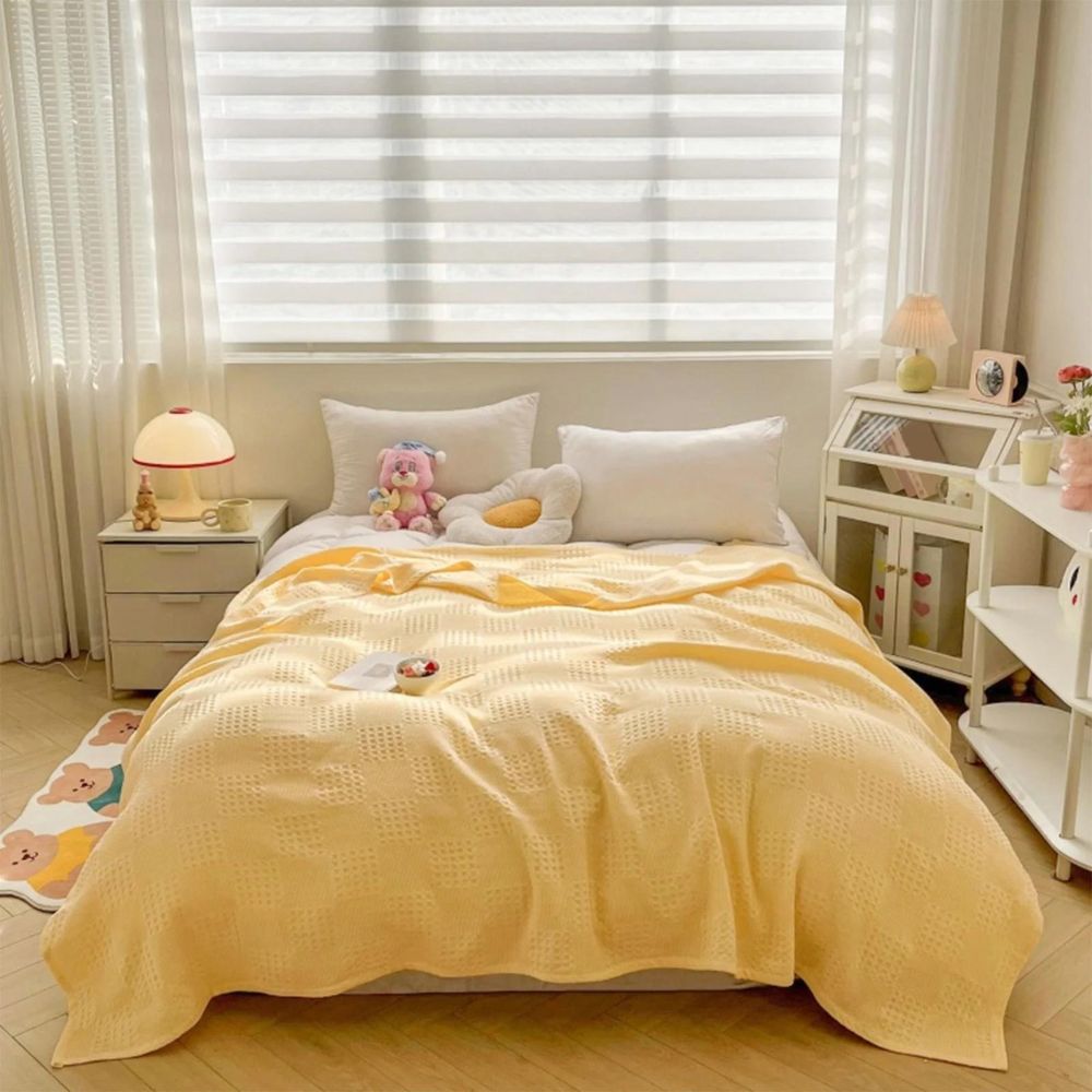 Organic Cotton Waffle Blanket