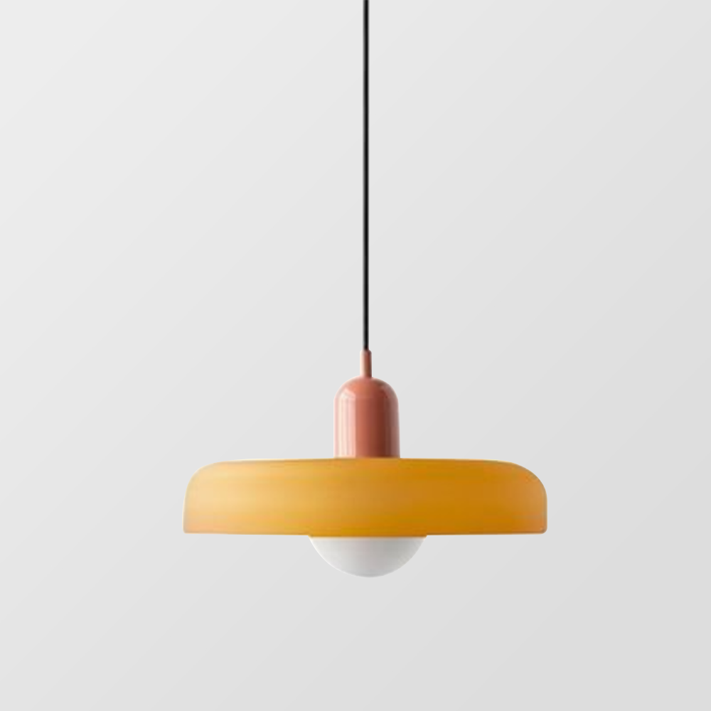 Bunte Pendelleuchte im Bauhaus-Stil - StiloGlas