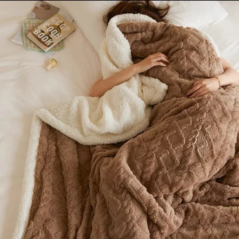 WarmWool Thick Lambswool Blanket