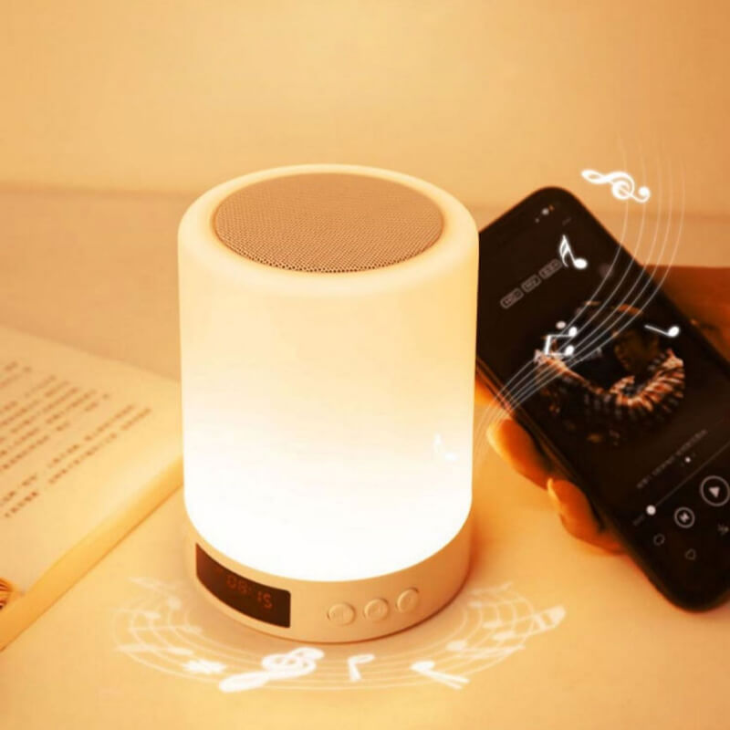 Bluetooth-Lautsprecher & Bunte LED-Tischleuchte