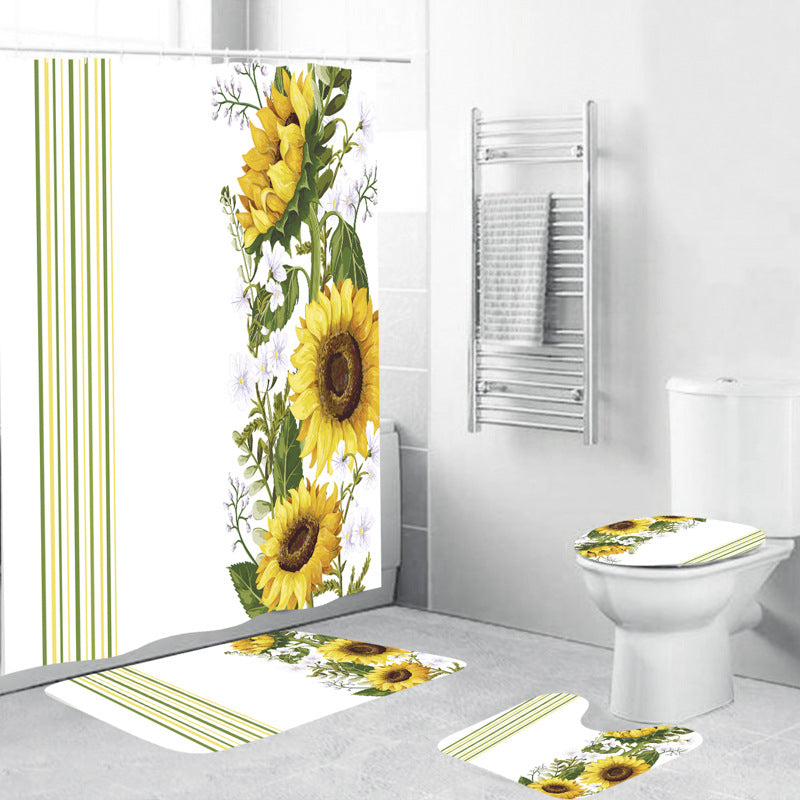 Floral Decorative Shower Curtain