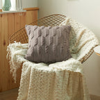 Textured Geometric Cushion