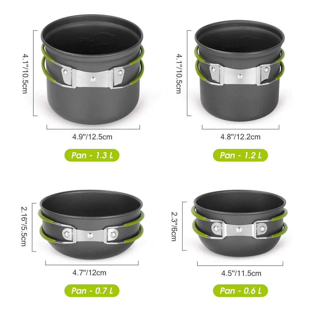 Camping Cookware and Backpacking Stove Set