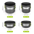 Camping Cookware and Backpacking Stove Set