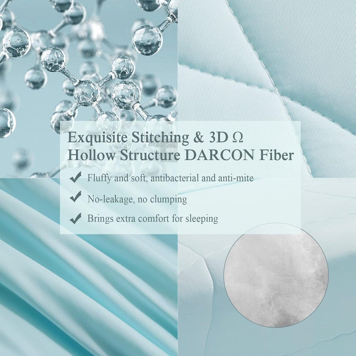 Ultra Soft Cloudy 3D Cooling Comforter
