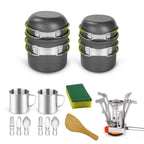 Camping Cookware and Backpacking Stove Set