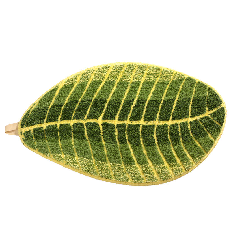 Leaf-Shaped Soft Bath Mat