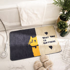 Cute Dog Print Bath Mat