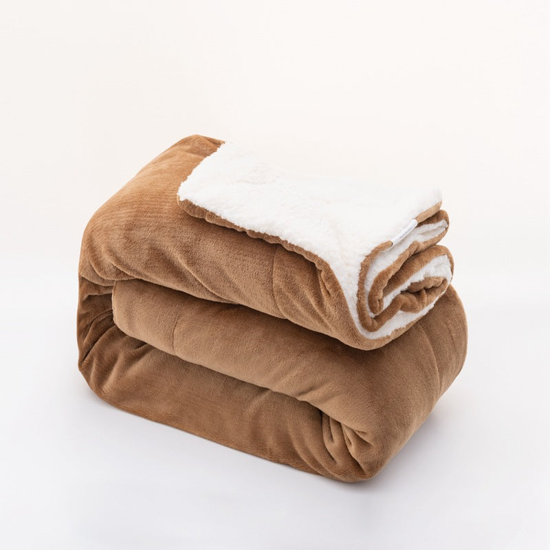 Ladies' Cozy Reversible Blanket with Microfiber Fabric