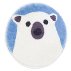 Round Microfiber Coasters with Animal Motifs and Non-Slip Backing