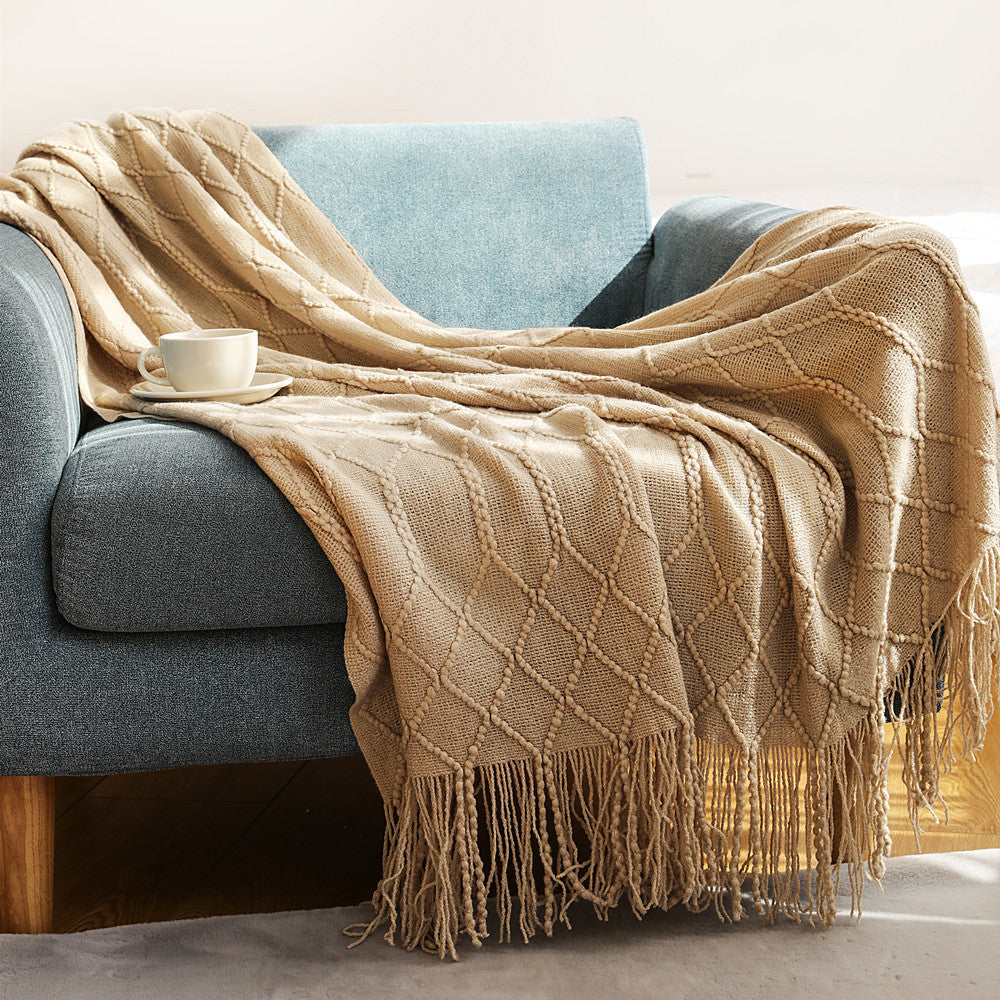 Ladies' Stylish Textured Throw Blanket