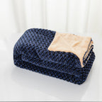 Cuddly Blanket with Cable Pattern