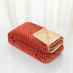 Cuddly Blanket with Cable Pattern