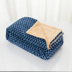Cuddly Blanket with Cable Pattern