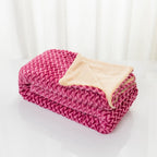 Cuddly Blanket with Cable Pattern