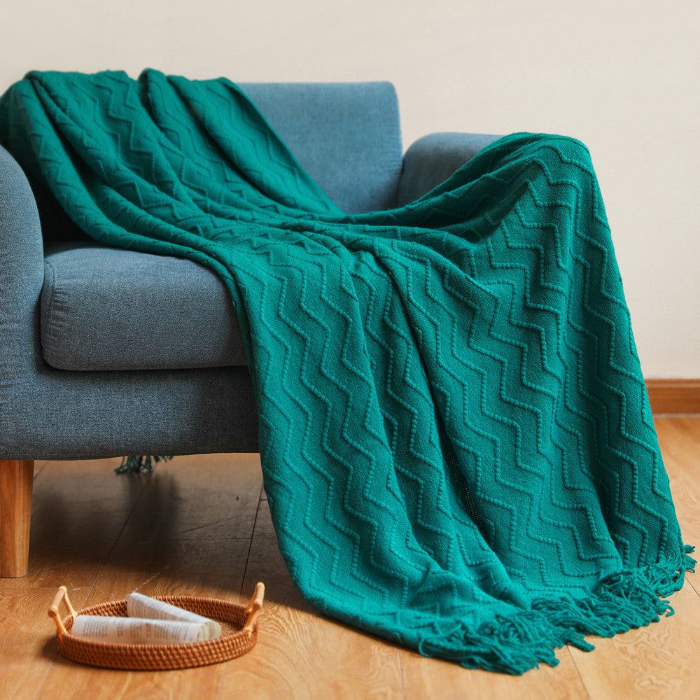 Zigzag Wool Blanket
