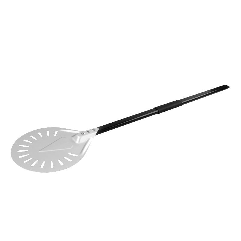 Extra lange perforierte Pizzaschaufel mit ergonomischem, hitzebeständigem Griff