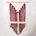Wandmontiertes Makramee-Regal
