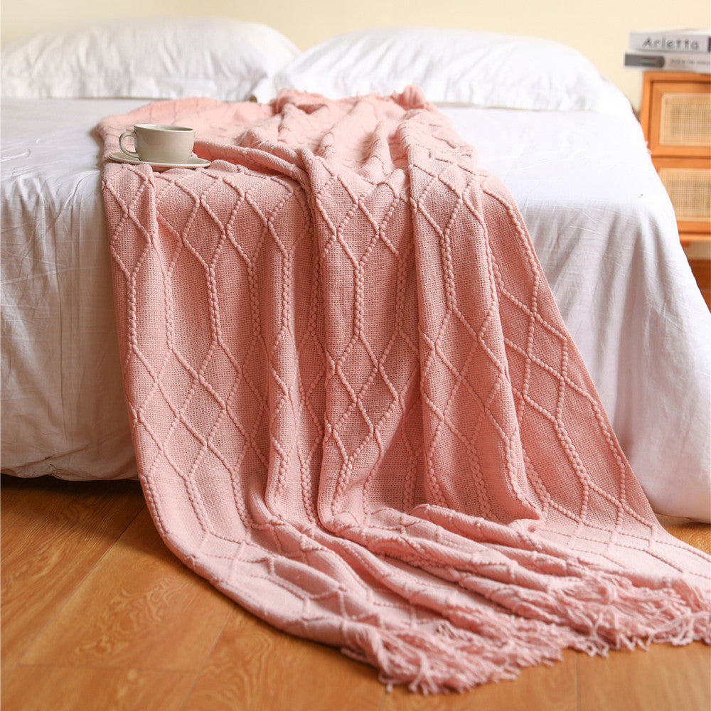 Ladies' Stylish Textured Throw Blanket