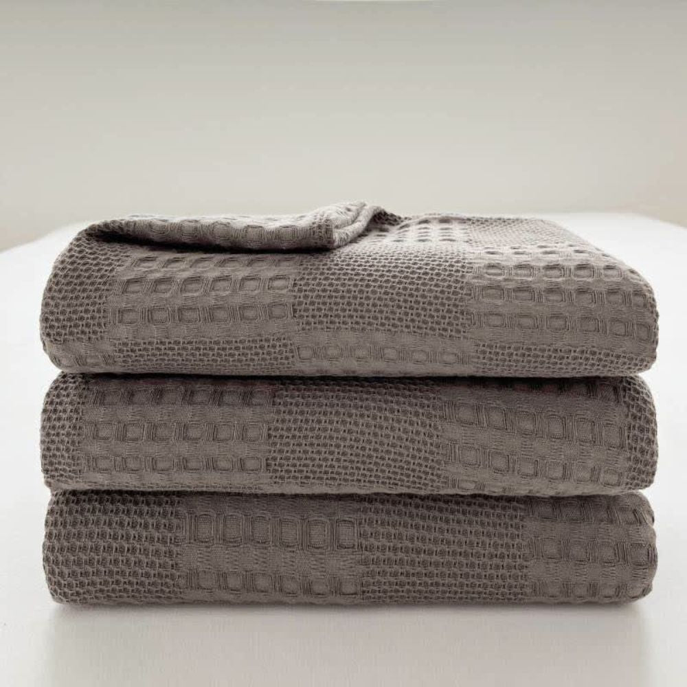 Organic Cotton Waffle Blanket
