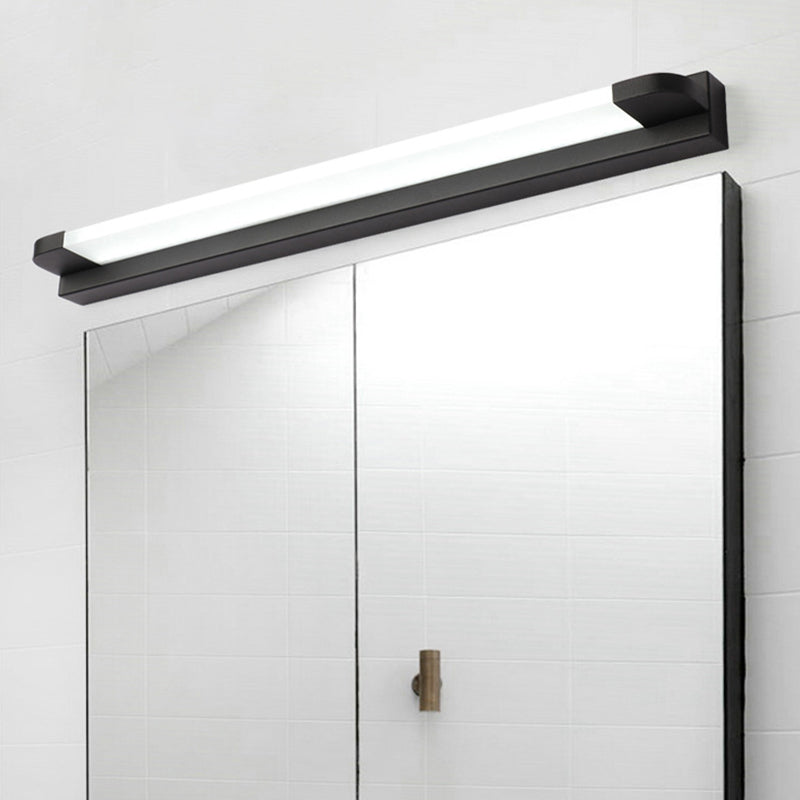 Balkenförmige Badezimmer-Wandleuchte aus Acryl mit abgerundeten Ecken