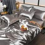 Luxury Solid Satin Duvet Cover