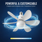 Modern Low Profile Ceiling Fan Light