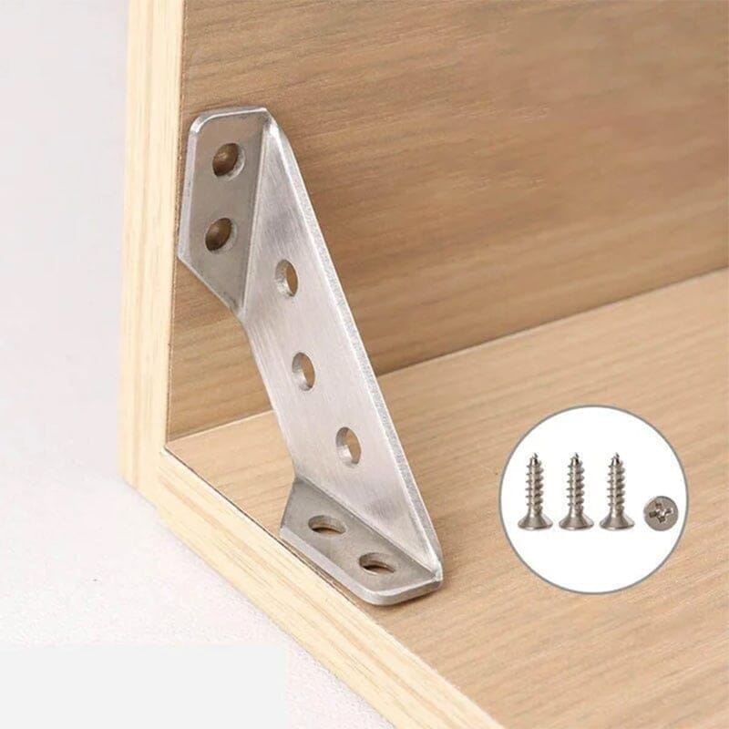Universal Stainless Steel Furniture Corner Connector (10pcs)