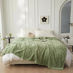 Luxuriöse Decke aus Lammfellimitat für das Schlafzimmer