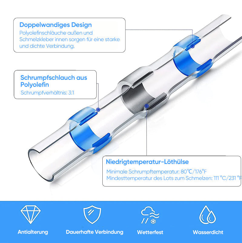 Wasserdichte Lötverbinder