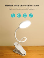Simple LED Clip Desk Lamp
