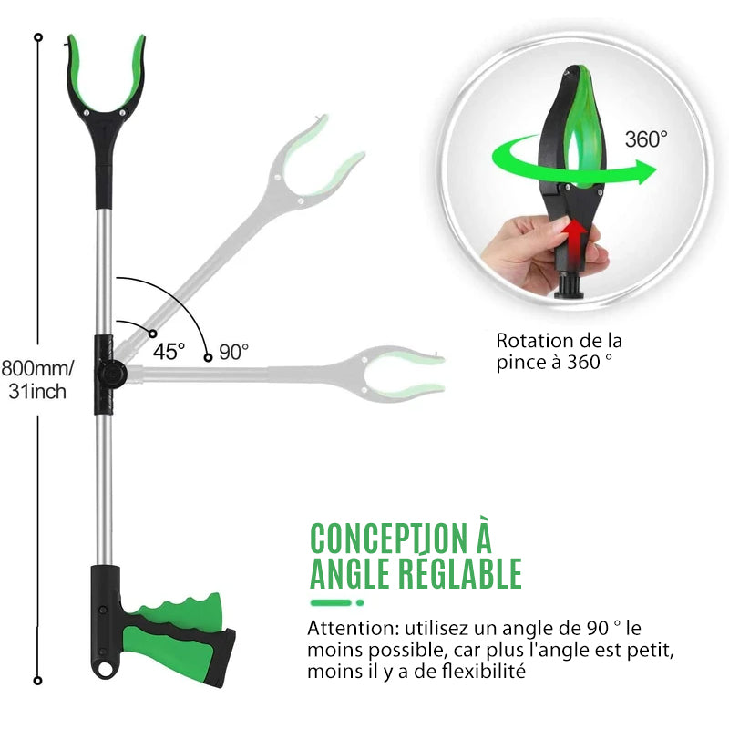 Greifhilfe mit verstellbarem Arm