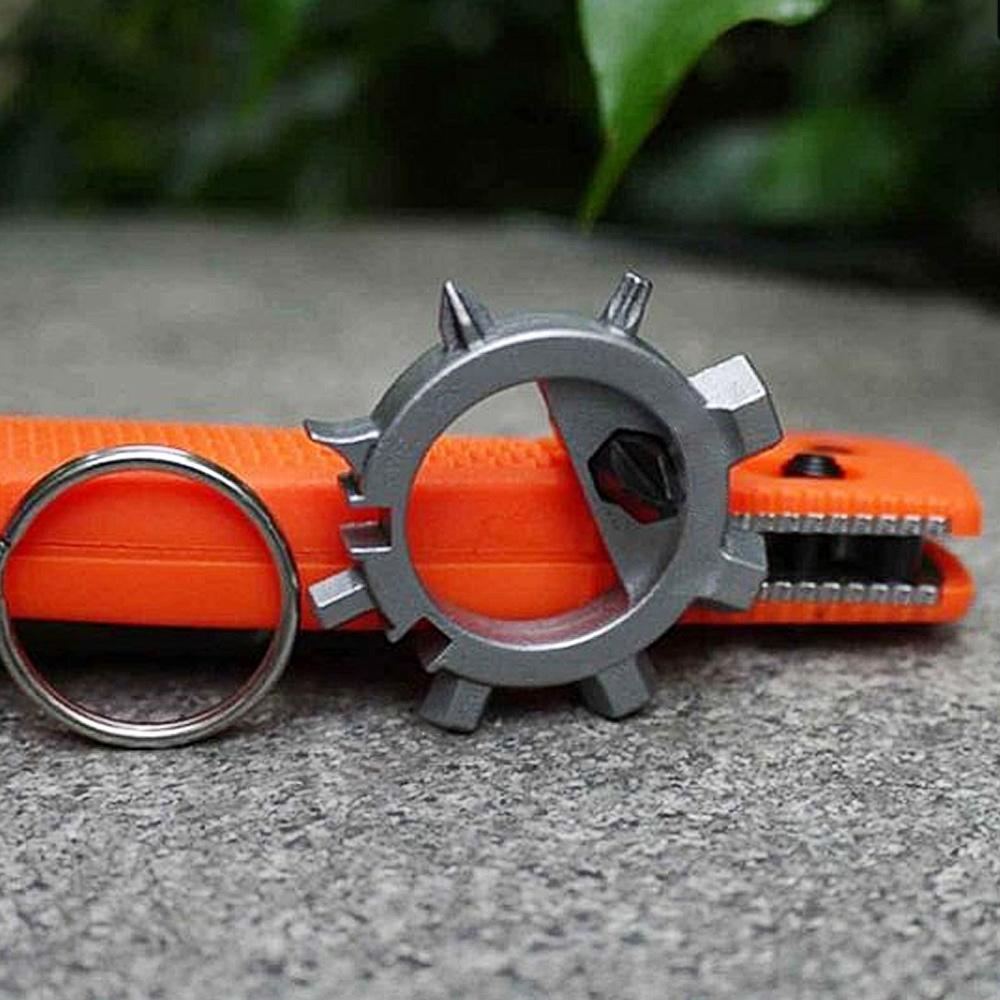 12-in-1 Edelstahl-Multitool in Sonnenform