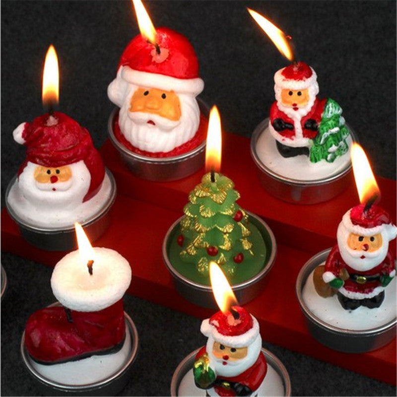 Festive Boot-Shaped Candle Set