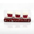 Festive Boot-Shaped Candle Set
