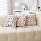 Boho Geometric Tufted Cushion Cover