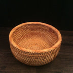 Handcrafted Decorative Rattan Fruit Basket