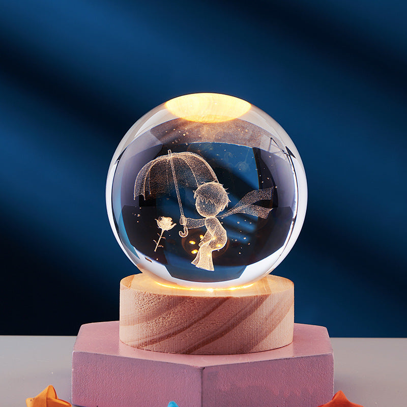 3D-Kristall-LED-Tischleuchte