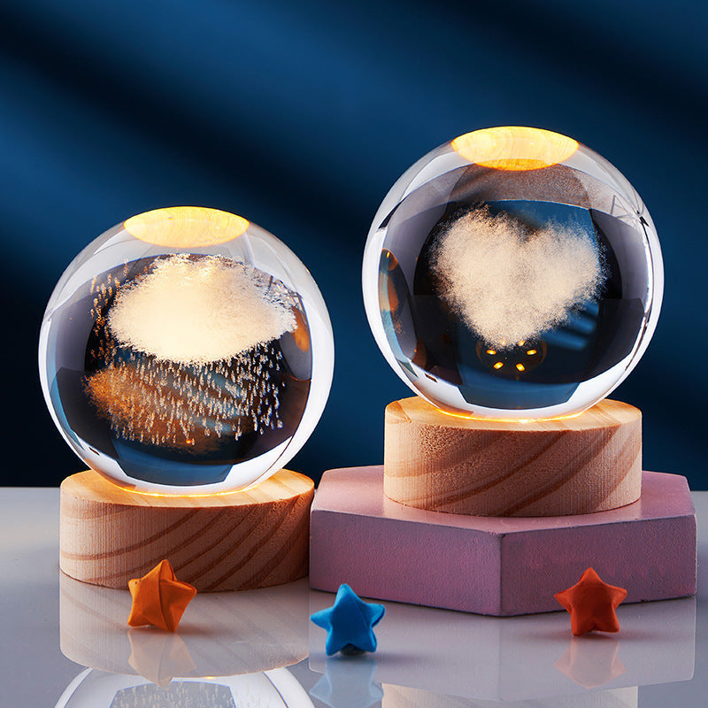 3D-Kristall-LED-Tischleuchte