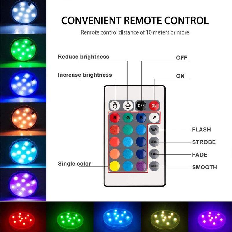 Remote Control Waterproof Magnetic Suction Cup LED Light