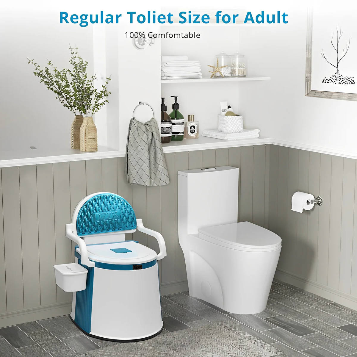 Tragbare Toilette für Erwachsene und Senioren