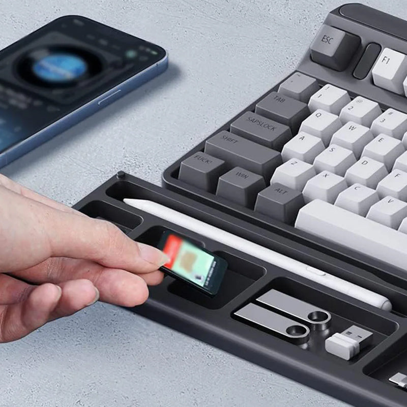 Keyboard Wrist Rest with Desk Organizer