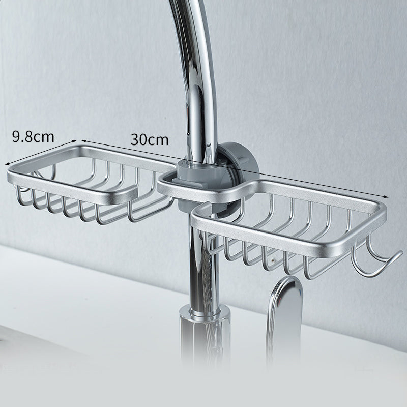 Shower Holder for Shampoo & Soap – Stainless Aluminium – No Drilling