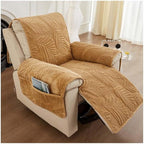 Verdant Leaf Pattern Recliner Cover