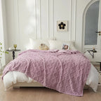 Luxuriöse Decke aus Lammfellimitat für das Schlafzimmer