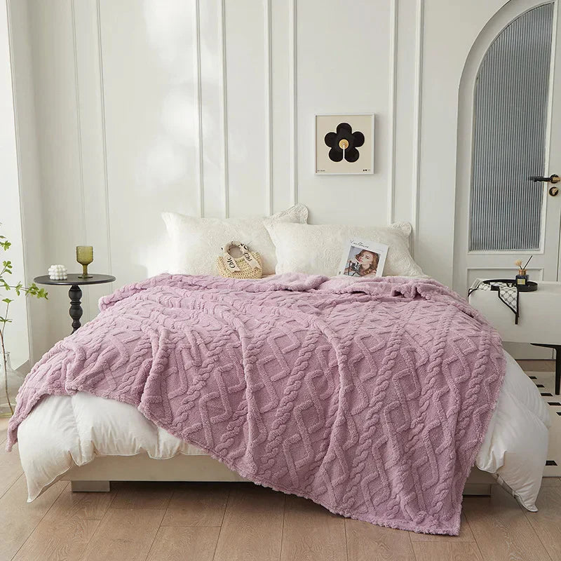 Double-sided Wool Cuddle Blanket