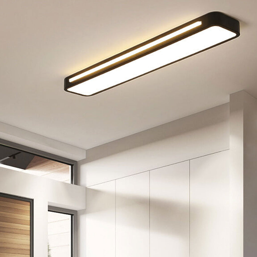 Deckenleuchte Acryl LED 48 cm flach für Flur Schlafzimmer modern