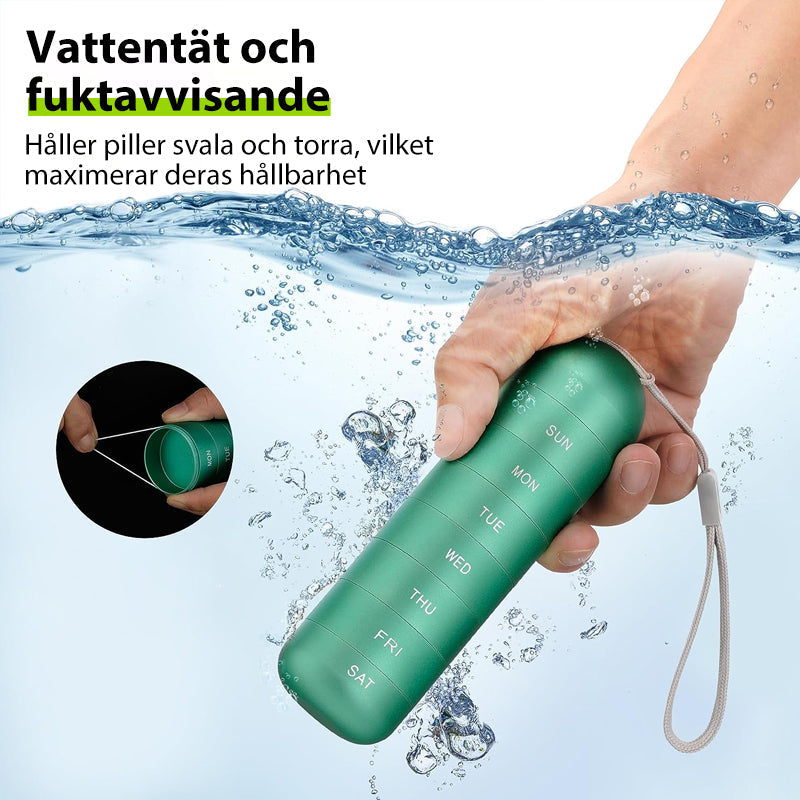 Tragbarer 7-Tage-Pillen-Organizer für Reisen