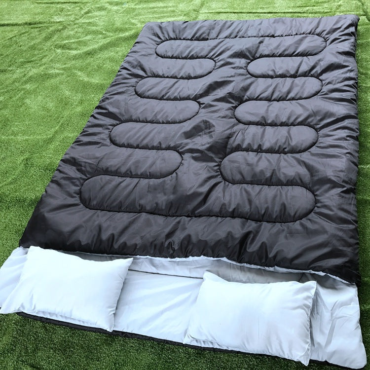 Travel Blanket with Integrated Pillows